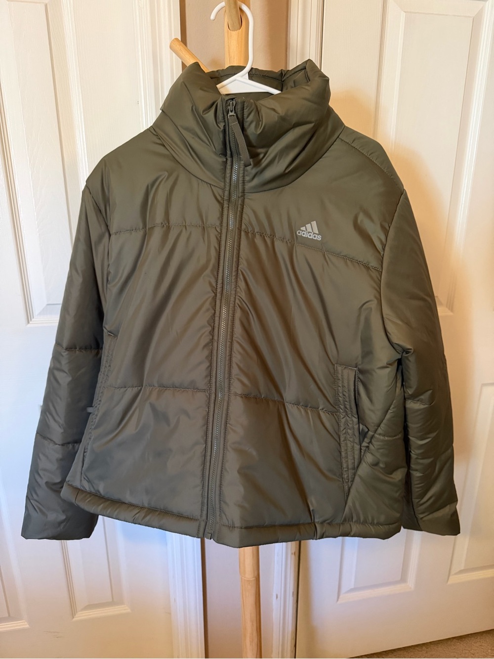 adidas Olive Green Puffer Jacket